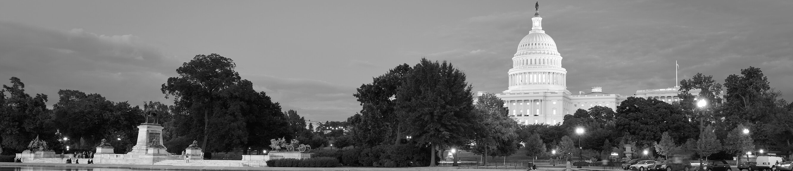 Capitol Building Panorama Grayscale